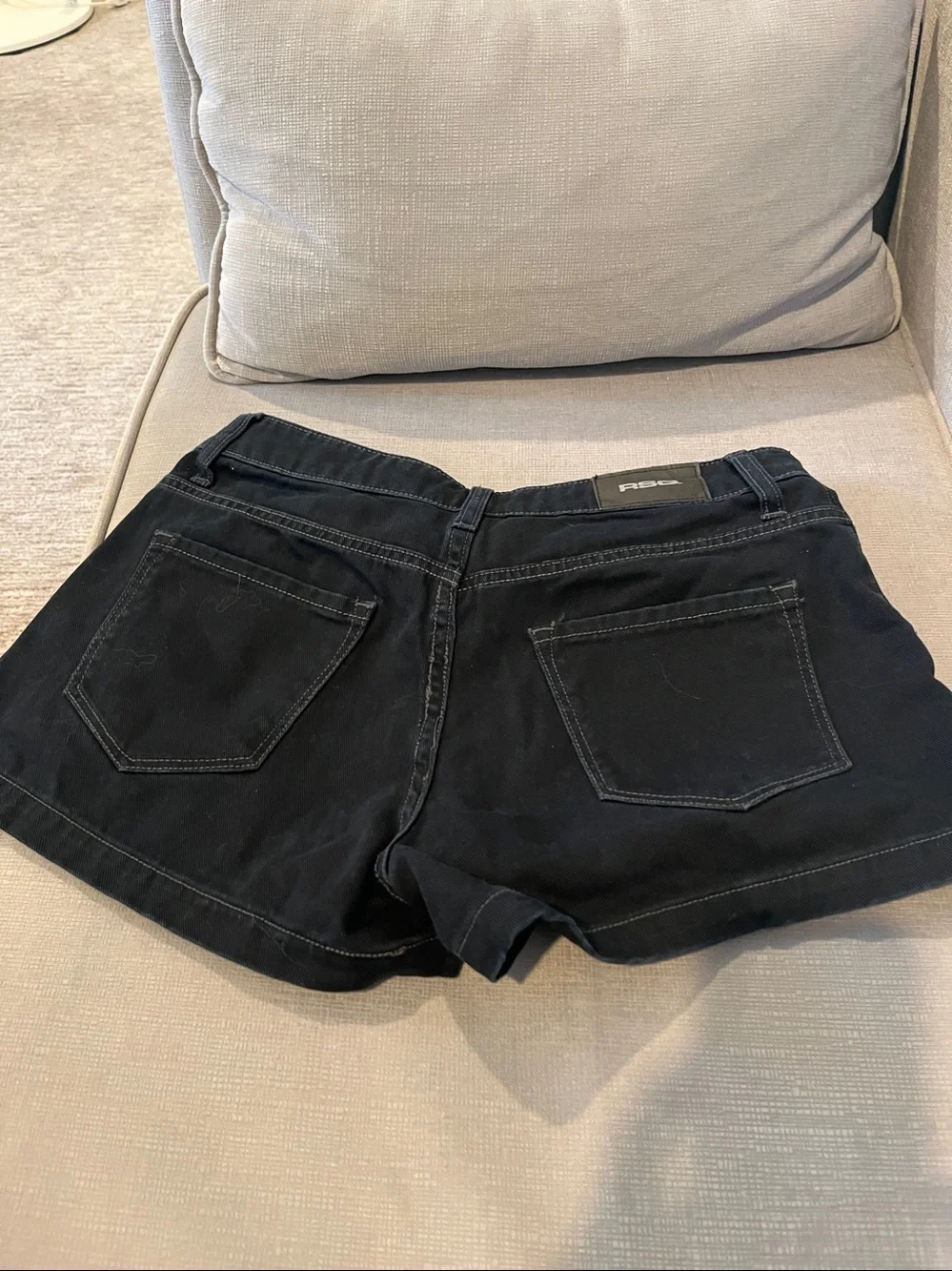RSQ Dark Blue denim Women's Shorts size 24 low rise baggy
